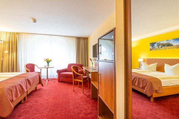 Ausstattung des 3-Sterne-Doppelzimmers im Centralhotel Binz auf Rügen